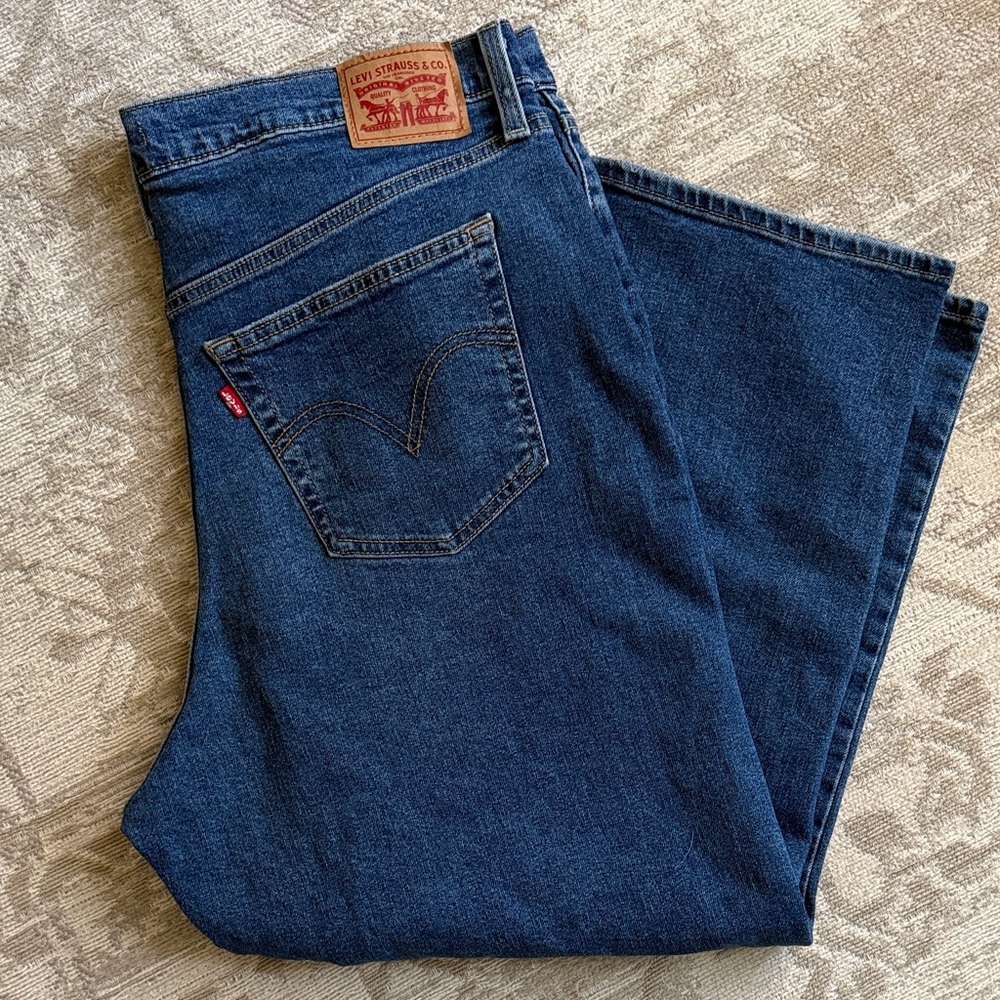Levi's Women's High Rise Jeans in Deep Blue
